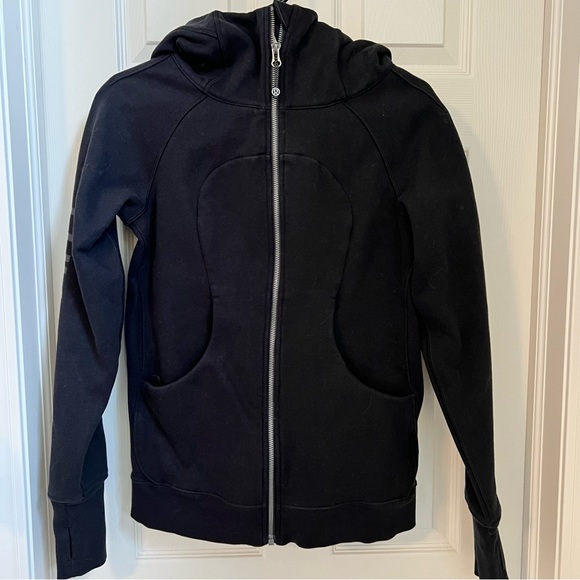 lululemon athletica Tops - Lululemon scuba jacket black 20 year anniversary size 8 medium